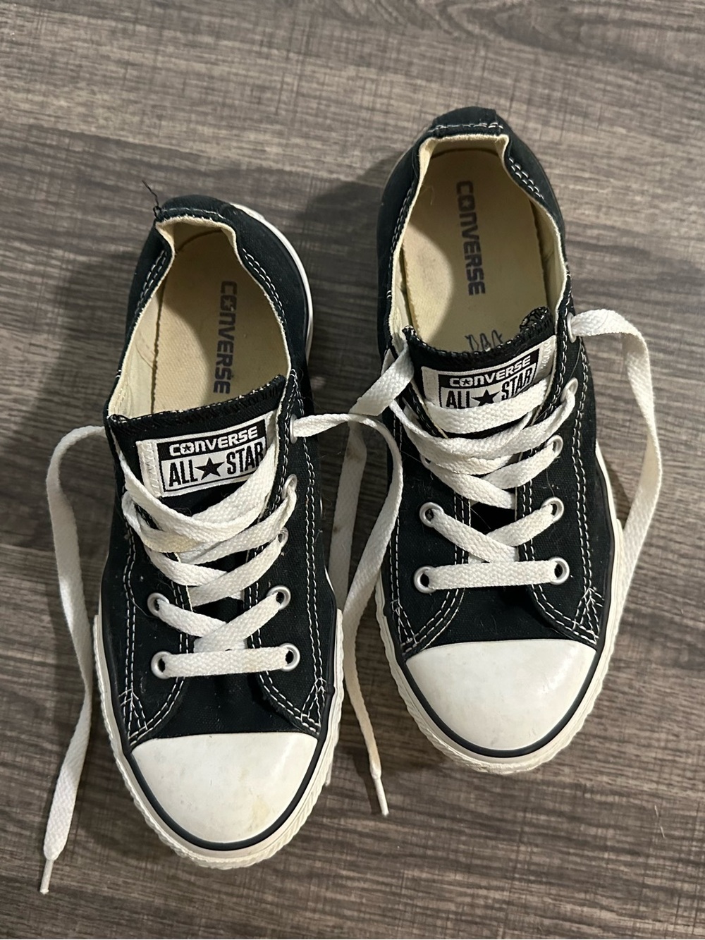 Converse Kids Black Low Top All Star Sneakers - Size 3